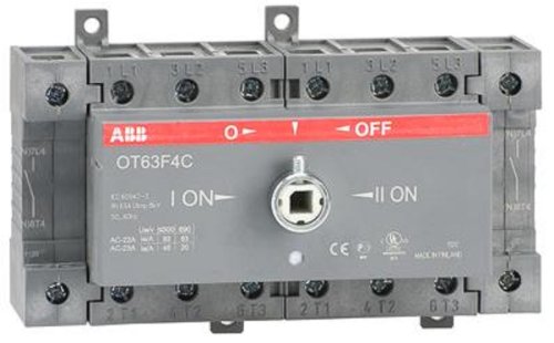 Рубильник реверсивный ABB OT63F4C 4п 63А без ручки картинка